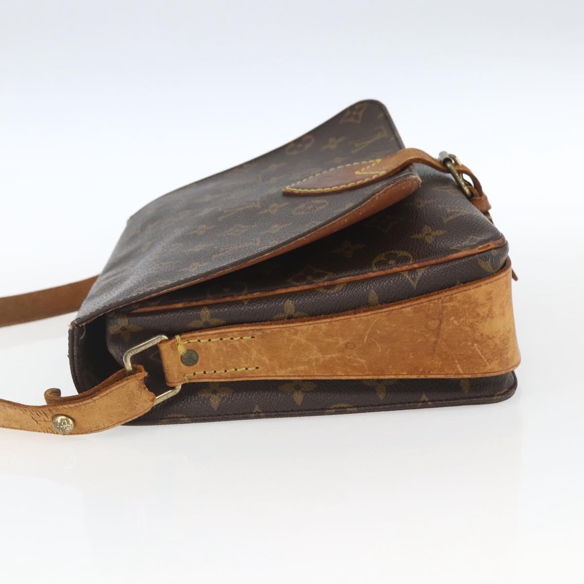 LOUIS VUITTON Monogram Cartouchiere GM Shoulder Bag M51252 LV Auth ka1764