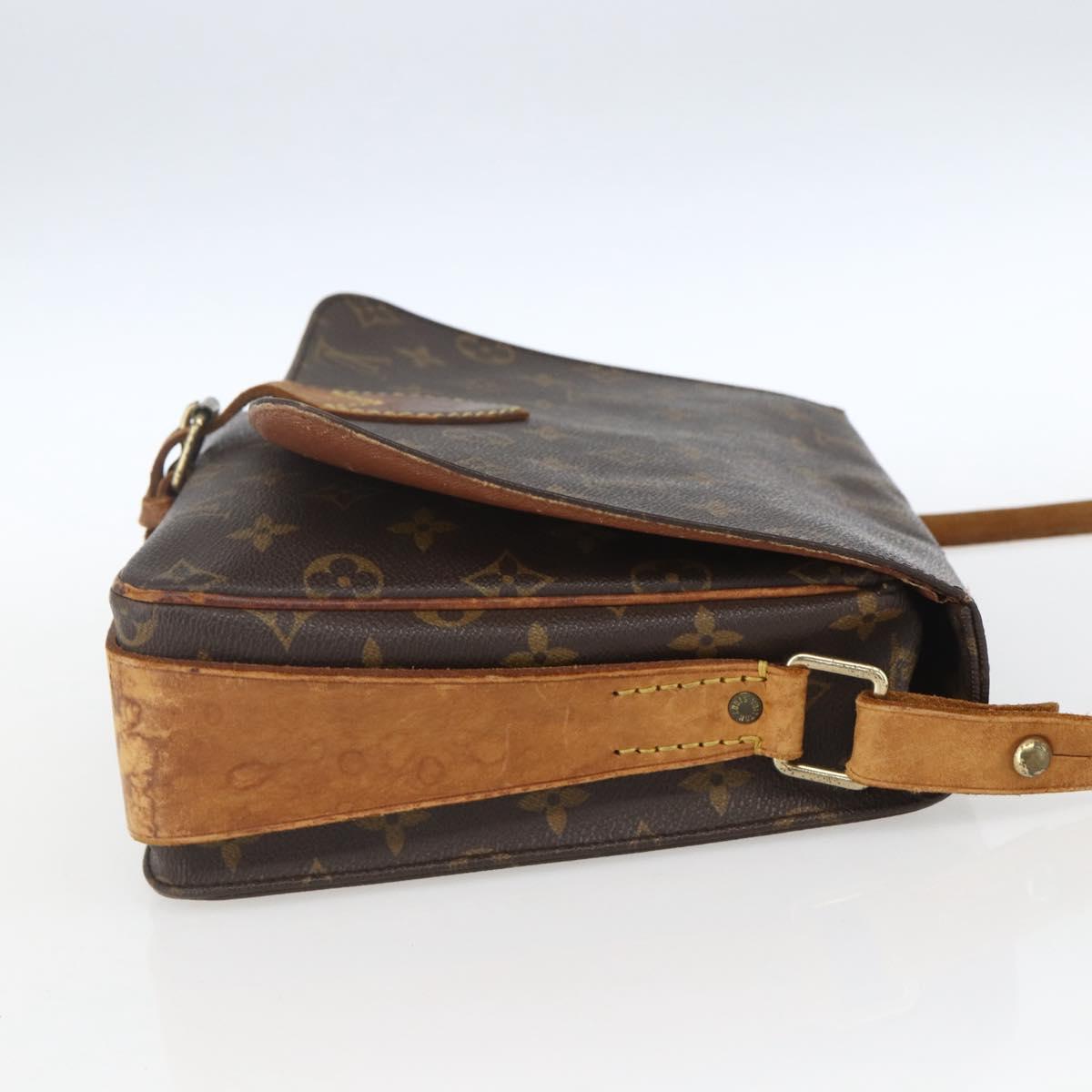 LOUIS VUITTON Monogram Cartouchiere GM Shoulder Bag M51252 LV Auth ka1764