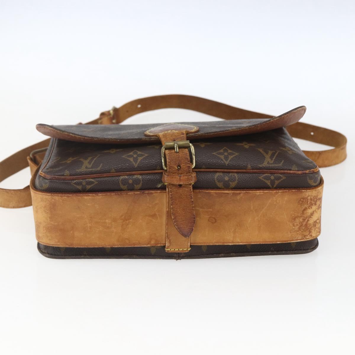 LOUIS VUITTON Monogram Cartouchiere GM Shoulder Bag M51252 LV Auth ka1764