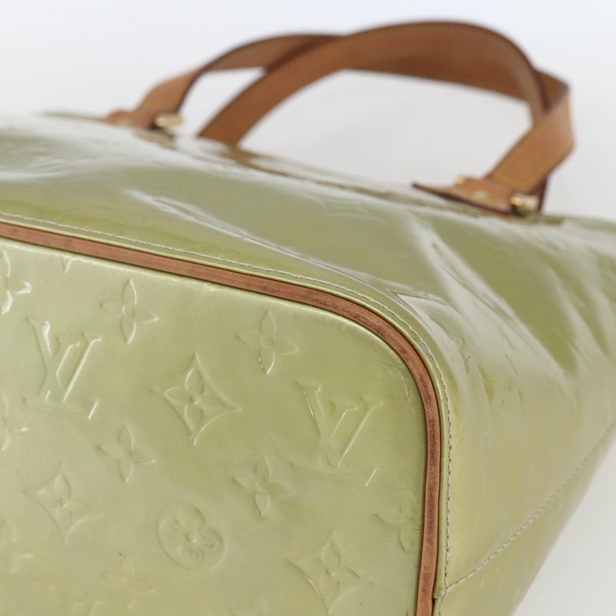 LOUIS VUITTON Monogram Vernis Houston Hand Bag Gris M91053 LV Auth ka1765