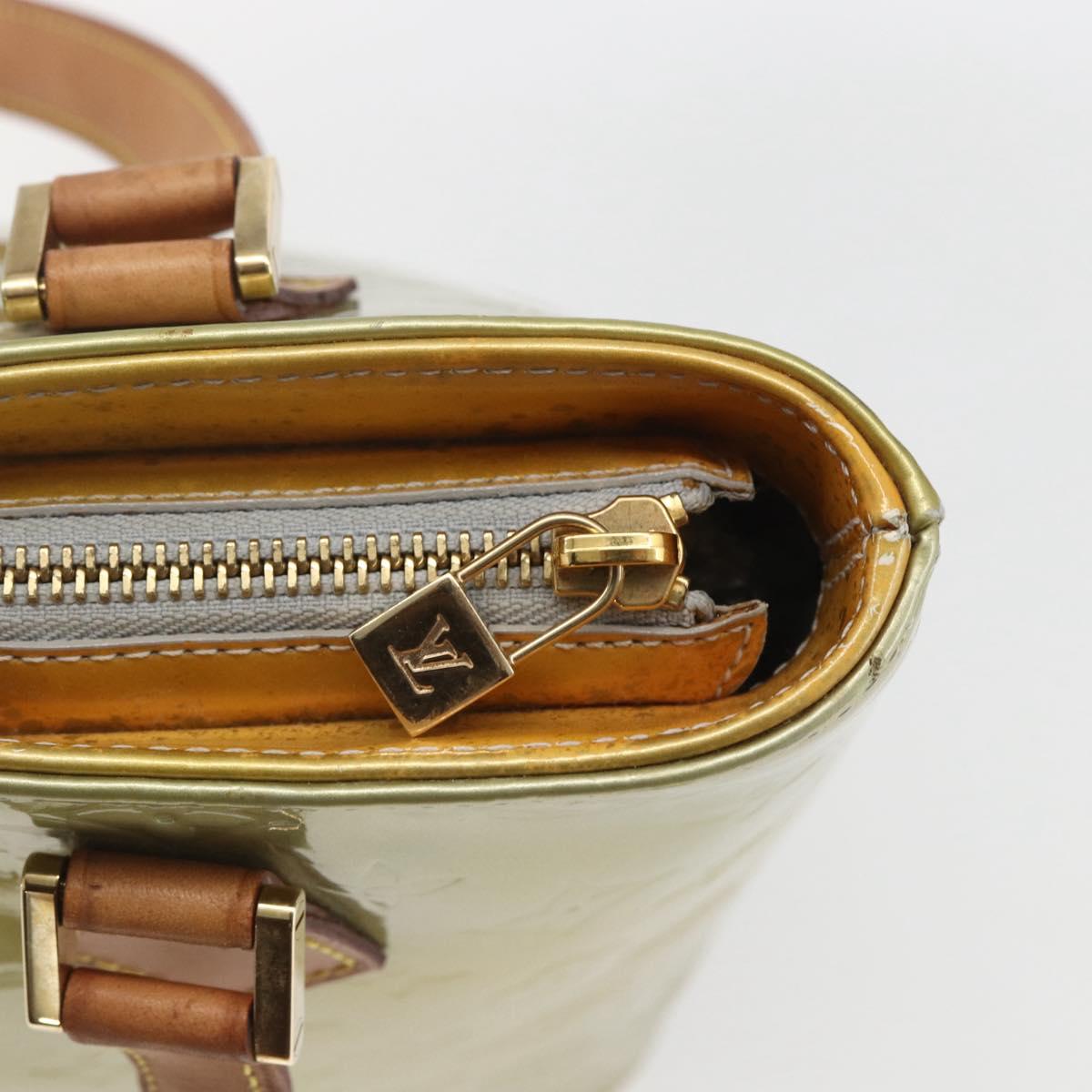 LOUIS VUITTON Monogram Vernis Houston Hand Bag Gris M91053 LV Auth ka1765