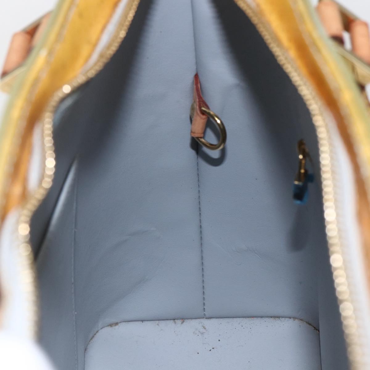 LOUIS VUITTON Monogram Vernis Houston Hand Bag Gris M91053 LV Auth ka1765