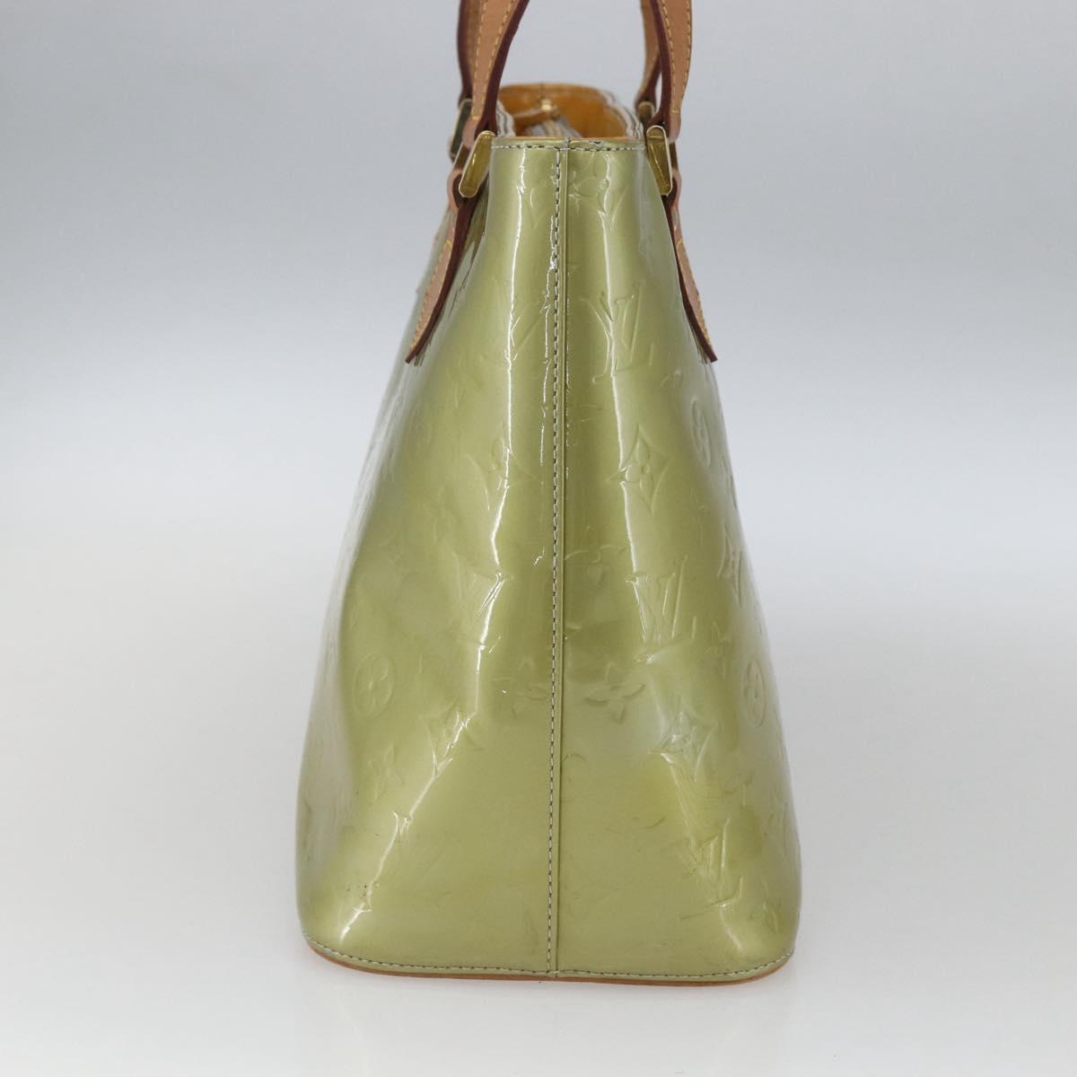 LOUIS VUITTON Monogram Vernis Houston Hand Bag Gris M91053 LV Auth ka1765