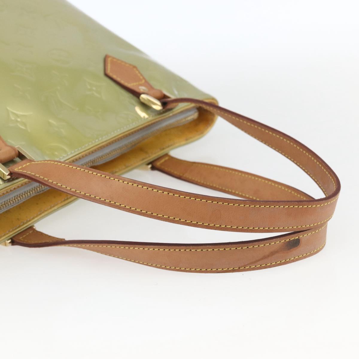 LOUIS VUITTON Monogram Vernis Houston Hand Bag Gris M91053 LV Auth ka1765