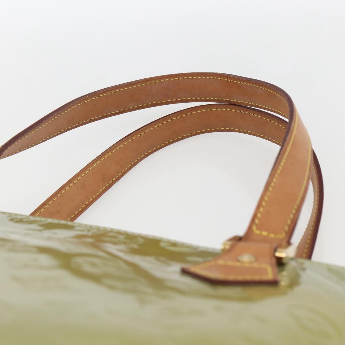 LOUIS VUITTON Monogram Vernis Houston Hand Bag Gris M91053 LV Auth ka1765