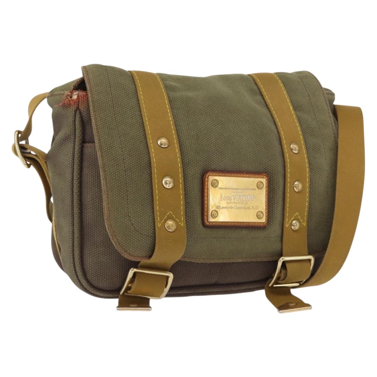 LOUIS VUITTON Antigua Buzzus PM Shoulder Bag Brown M40080 LV Auth ka1767