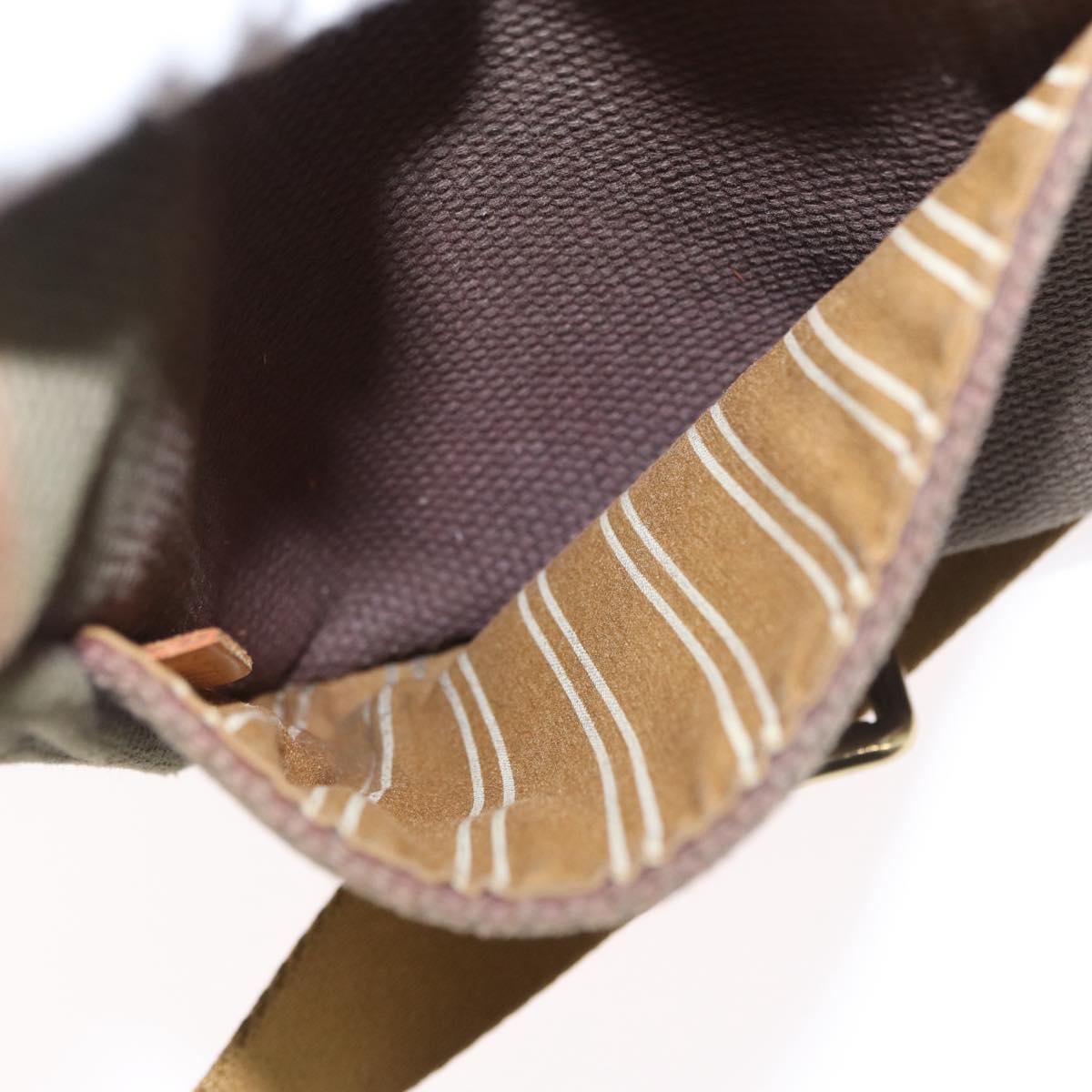 LOUIS VUITTON Antigua Buzzus PM Shoulder Bag Brown M40080 LV Auth ka1767