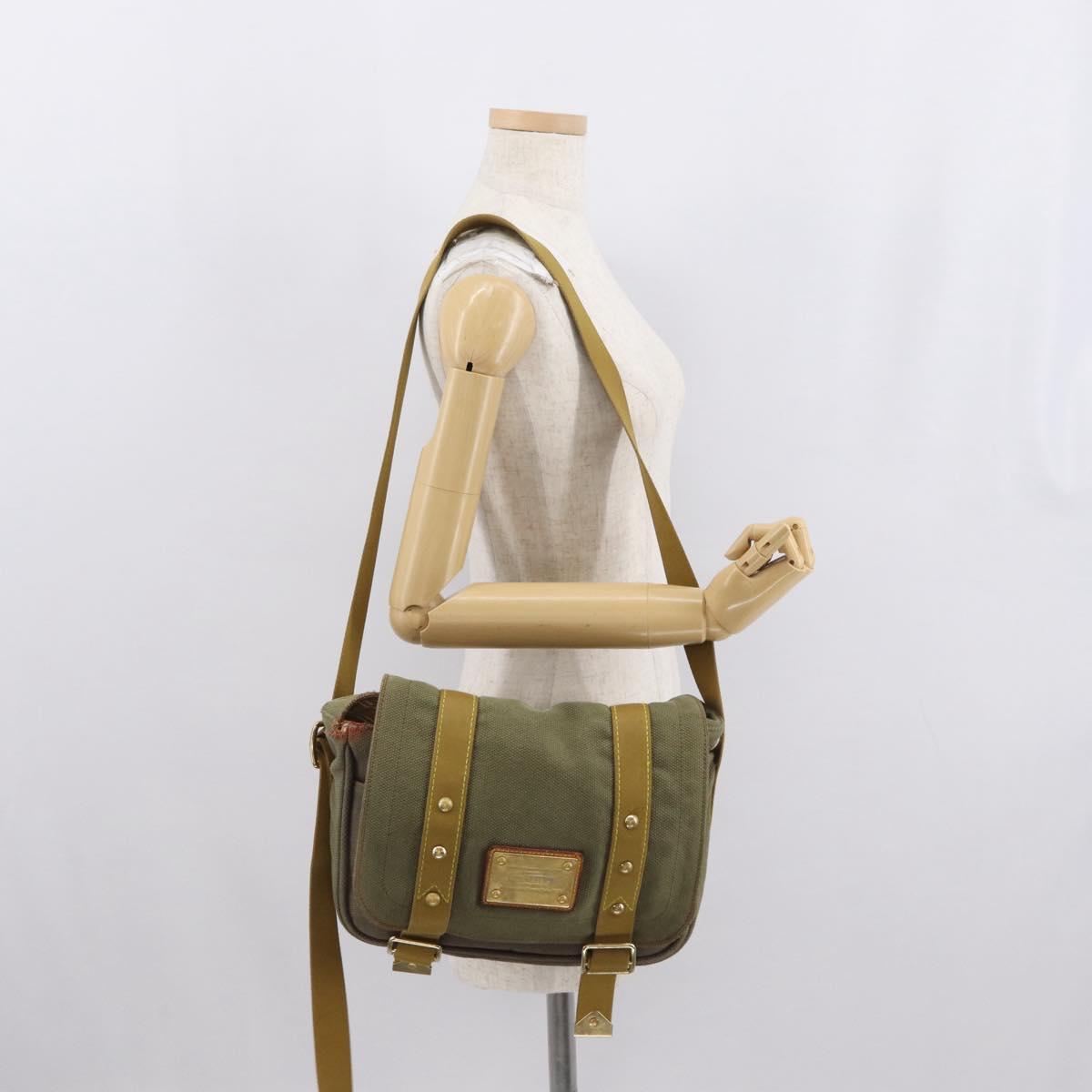 LOUIS VUITTON Antigua Buzzus PM Shoulder Bag Brown M40080 LV Auth ka1767