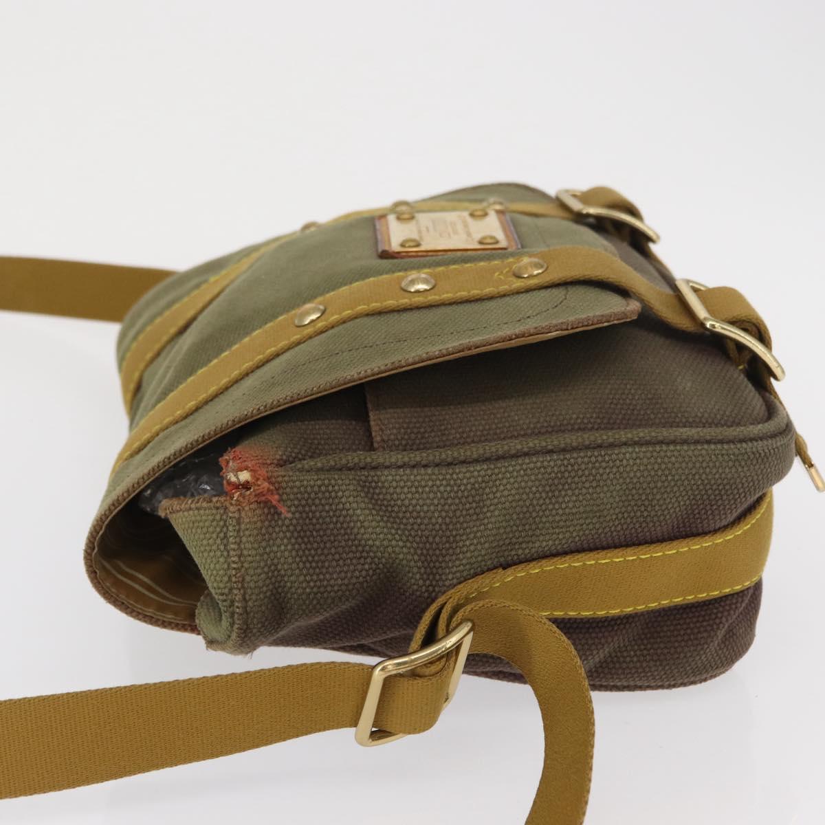 LOUIS VUITTON Antigua Buzzus PM Shoulder Bag Brown M40080 LV Auth ka1767