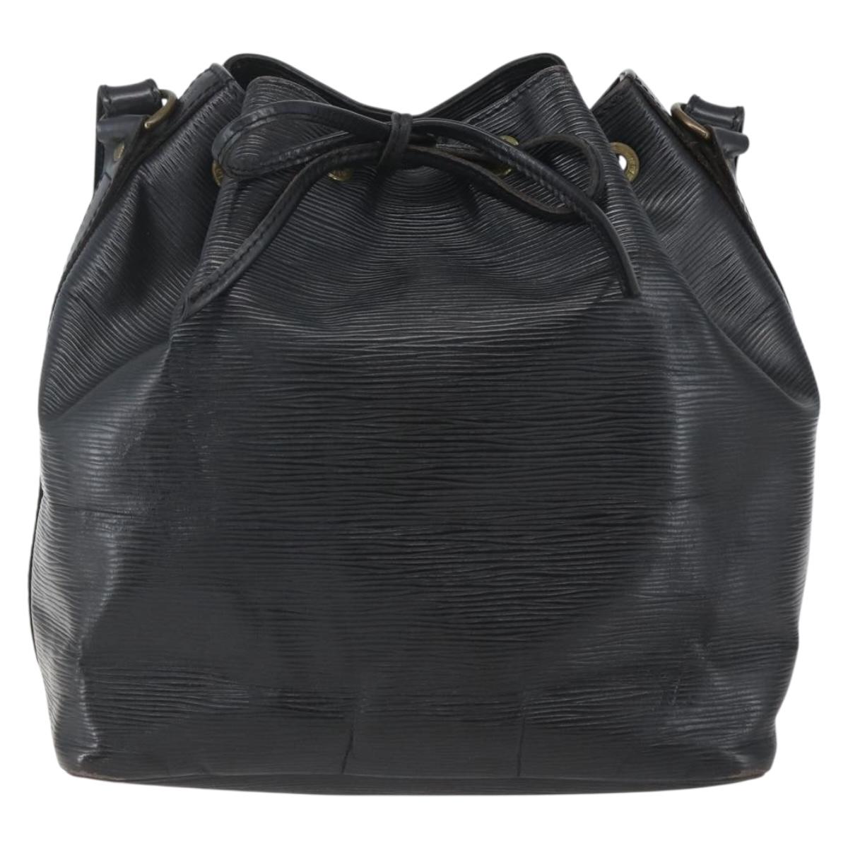 LOUIS VUITTON Epi Petit Noe Shoulder Bag Black M44102 LV Auth ka1772A