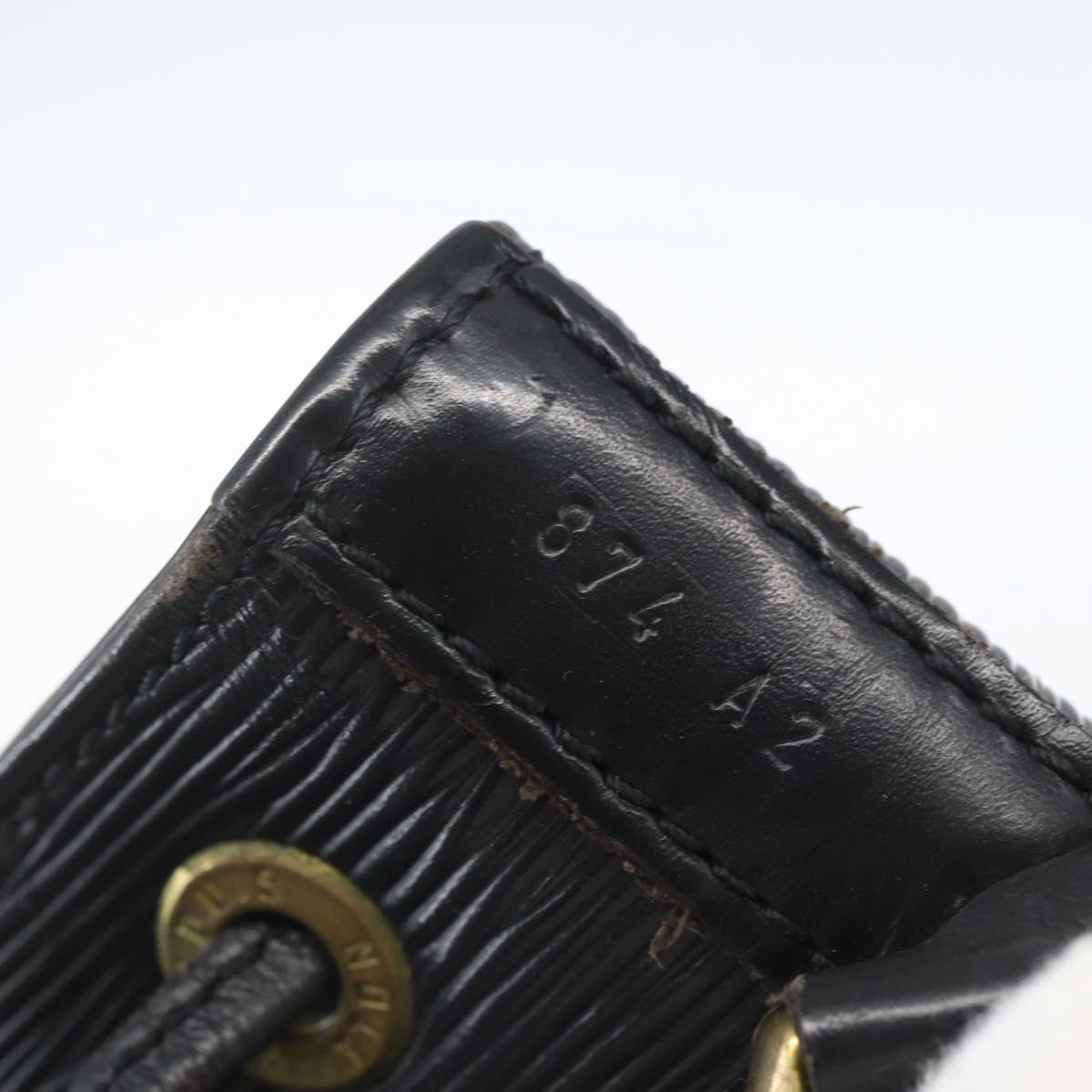 LOUIS VUITTON Epi Petit Noe Shoulder Bag Black M44102 LV Auth ka1772A