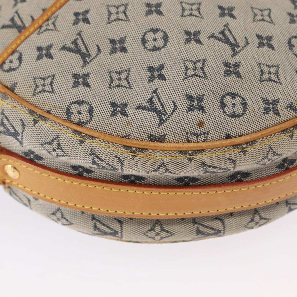 LOUIS VUITTON Monogram Mini Jeanne GM Shoulder Bag Blue M92000 LV Auth ka1773