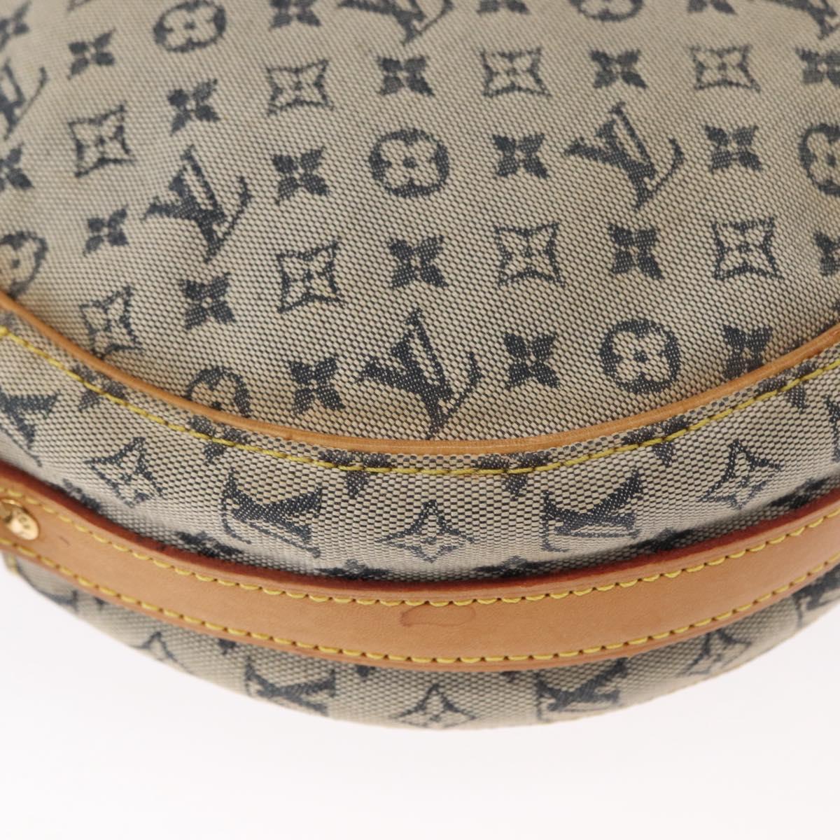 LOUIS VUITTON Monogram Mini Jeanne GM Shoulder Bag Blue M92000 LV Auth ka1773