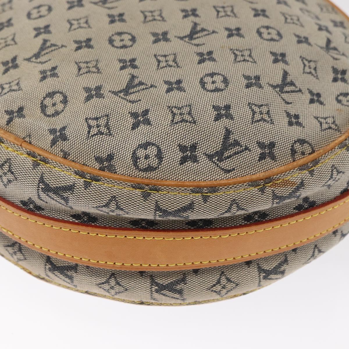 LOUIS VUITTON Monogram Mini Jeanne GM Shoulder Bag Blue M92000 LV Auth ka1773