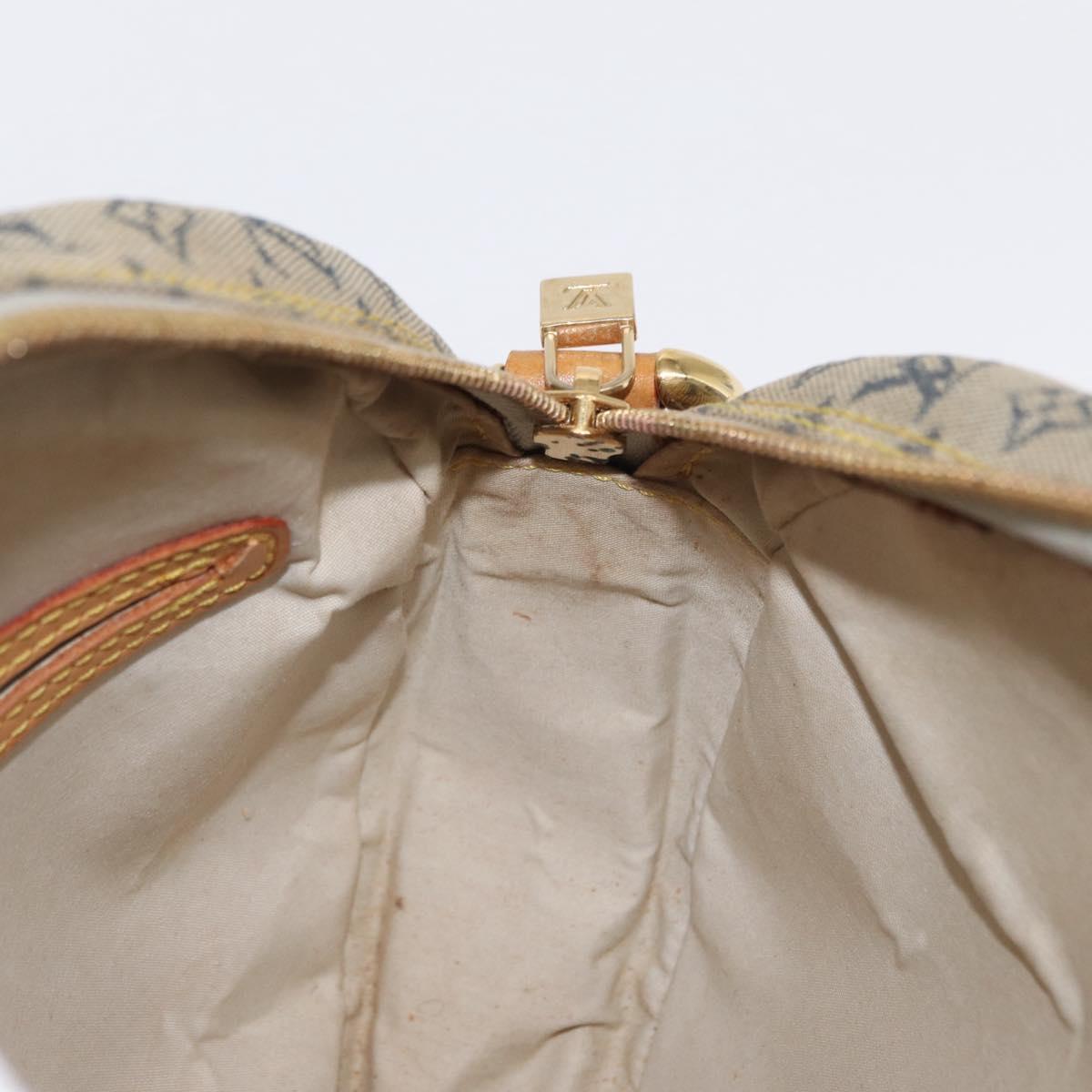 LOUIS VUITTON Monogram Mini Jeanne GM Shoulder Bag Blue M92000 LV Auth ka1773