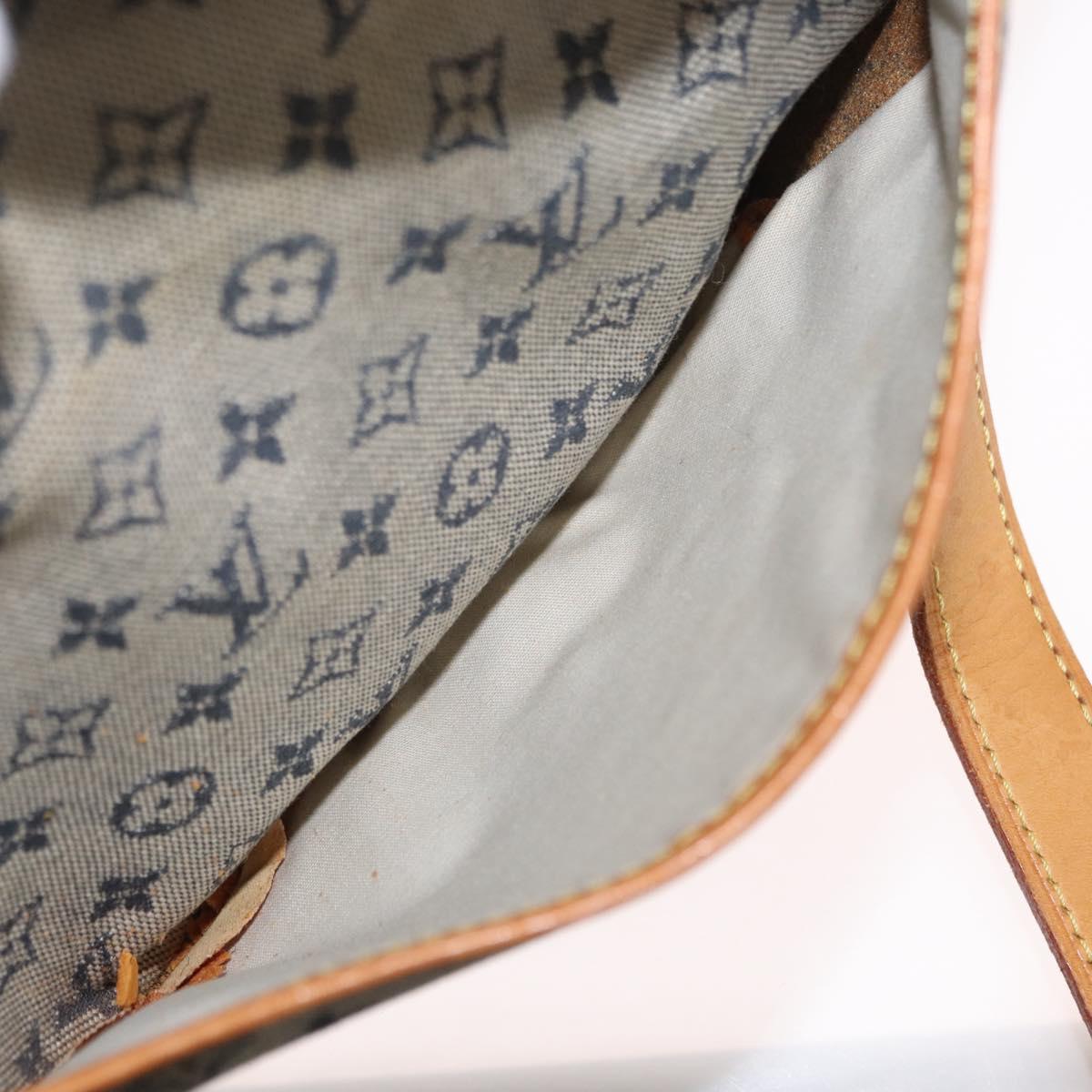 LOUIS VUITTON Monogram Mini Jeanne GM Shoulder Bag Blue M92000 LV Auth ka1773