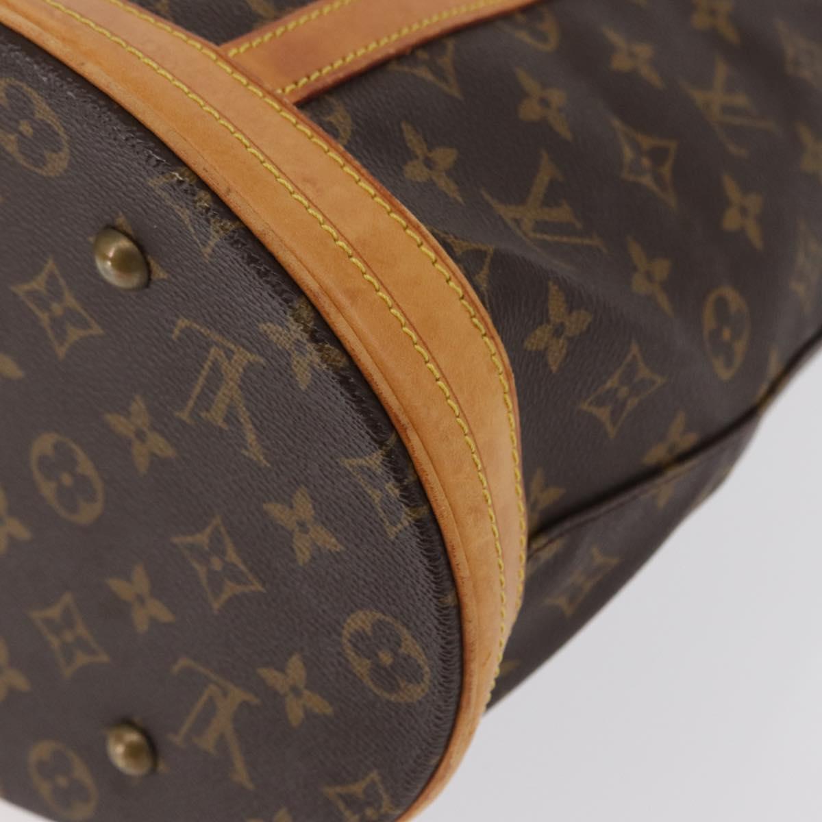 LOUIS VUITTON Monogram Bucket GM Shoulder Bag M42236 LV Auth ka1778