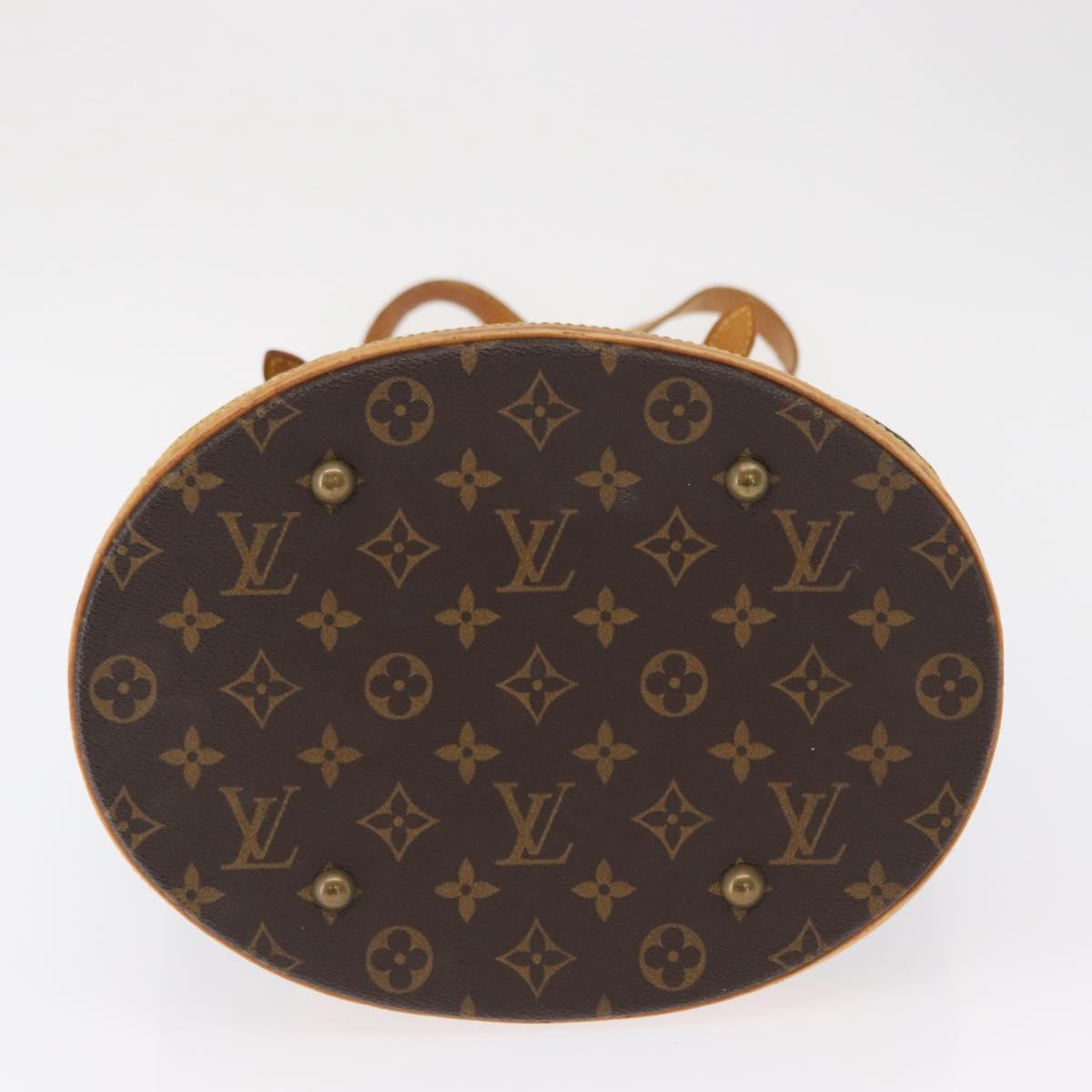 LOUIS VUITTON Monogram Bucket GM Shoulder Bag M42236 LV Auth ka1778