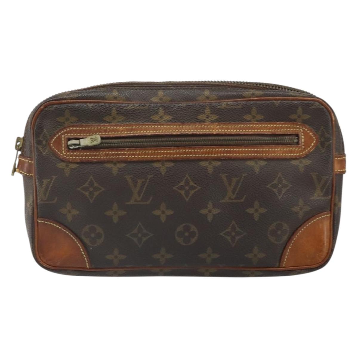 LOUIS VUITTON Monogram Marly Dragonne GM Clutch Bag M51825 LV Auth ka1780
