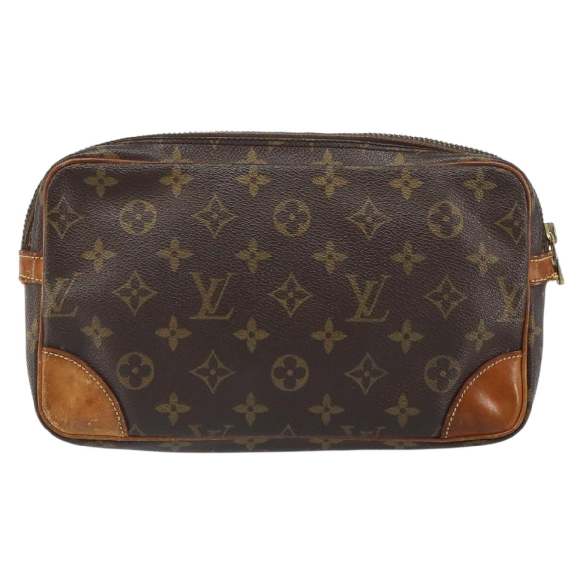 LOUIS VUITTON Monogram Marly Dragonne GM Clutch Bag M51825 LV Auth ka1780