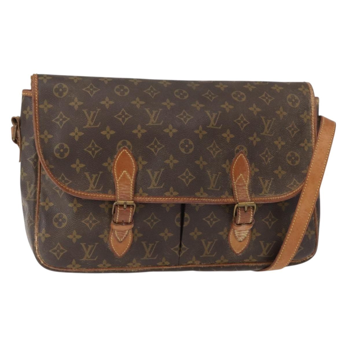 LOUIS VUITTON Monogram Gibeciere GM Shoulder Bag M42246 LV Auth ka179