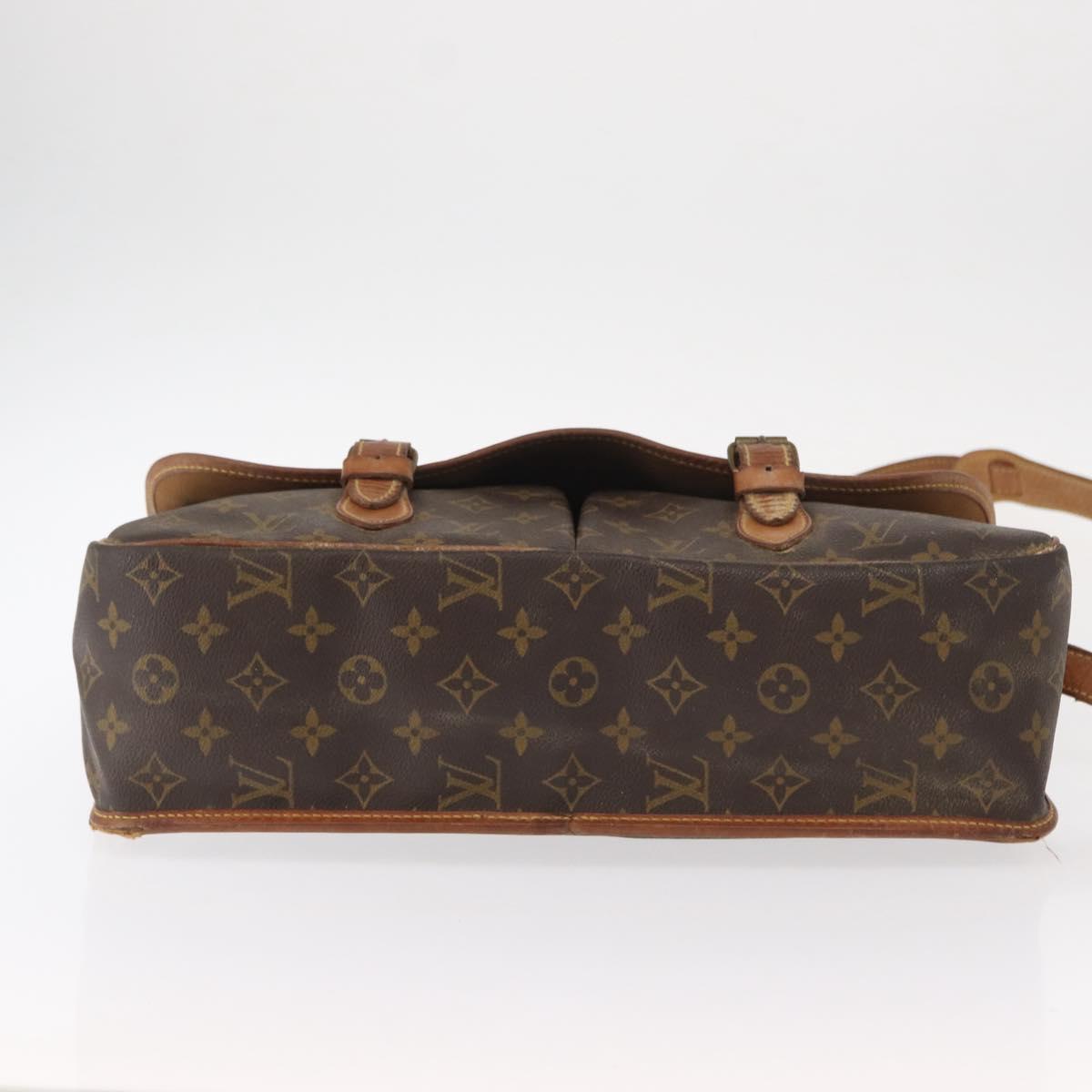 LOUIS VUITTON Monogram Gibeciere GM Shoulder Bag M42246 LV Auth ka179