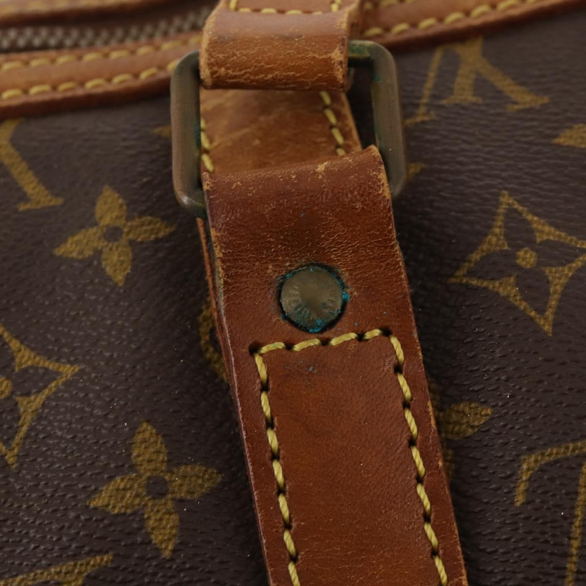 LOUIS VUITTON Monogram Sac Souple 45 Boston Bag M41624 LV Auth ka1790