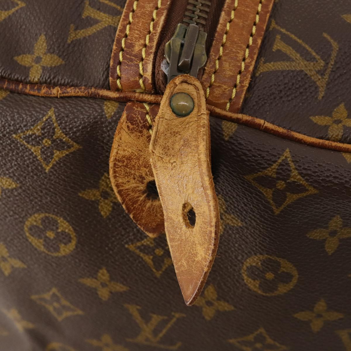 LOUIS VUITTON Monogram Sac Souple 45 Boston Bag M41624 LV Auth ka1790