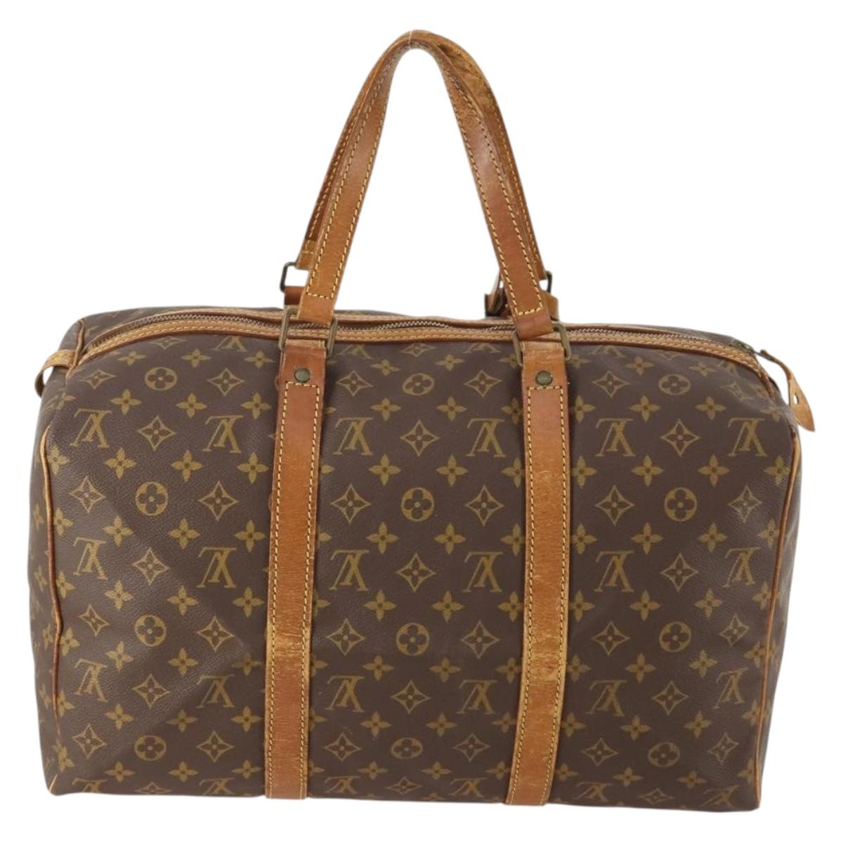 LOUIS VUITTON Monogram Sac Souple 45 Boston Bag M41624 LV Auth ka1790