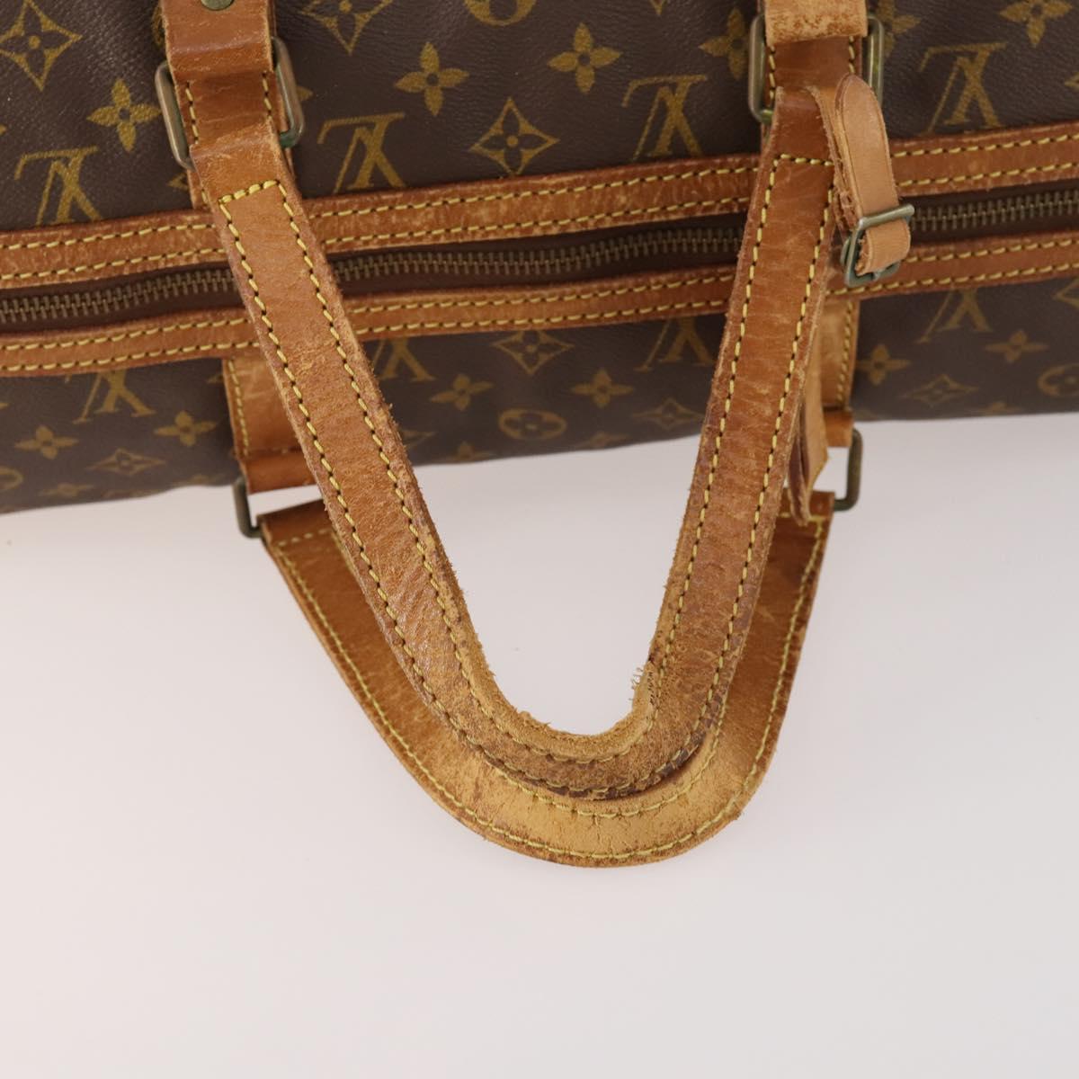 LOUIS VUITTON Monogram Sac Souple 45 Boston Bag M41624 LV Auth ka1790
