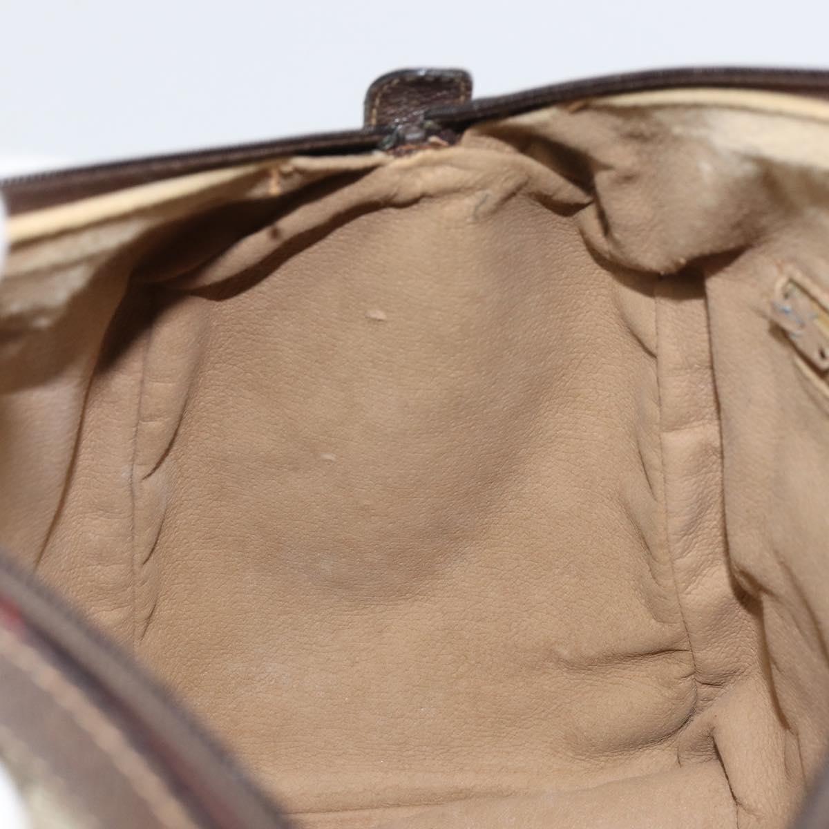 GUCCI GG Supreme Web Sherry Line Hand Bag PVC Beige 010 378 Auth ka1799