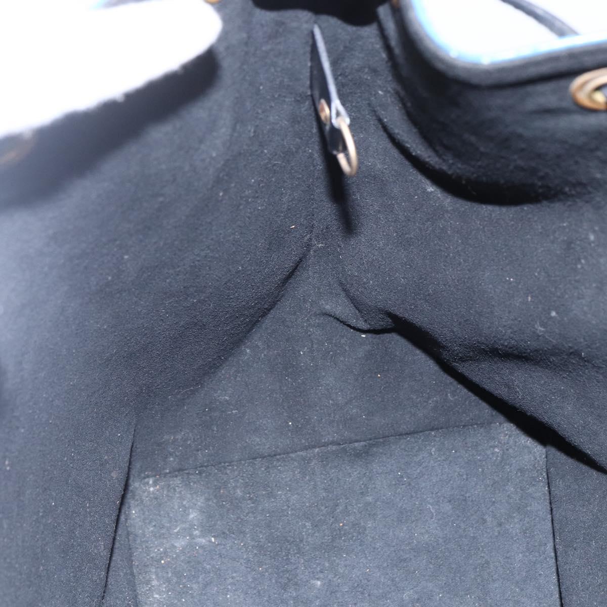 LOUIS VUITTON Epi Petit Noe Shoulder Bag Bicolor Black Blue M44152 Auth ka181