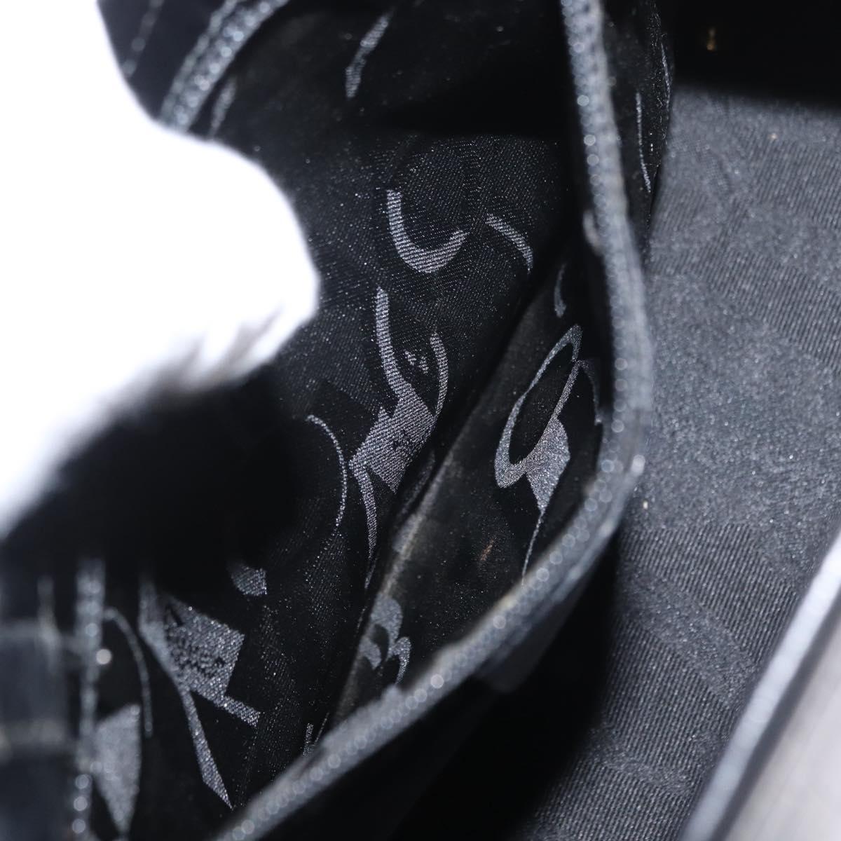 Salvatore Ferragamo Vala Shoulder Bag Leather Black Gold Auth ka1810