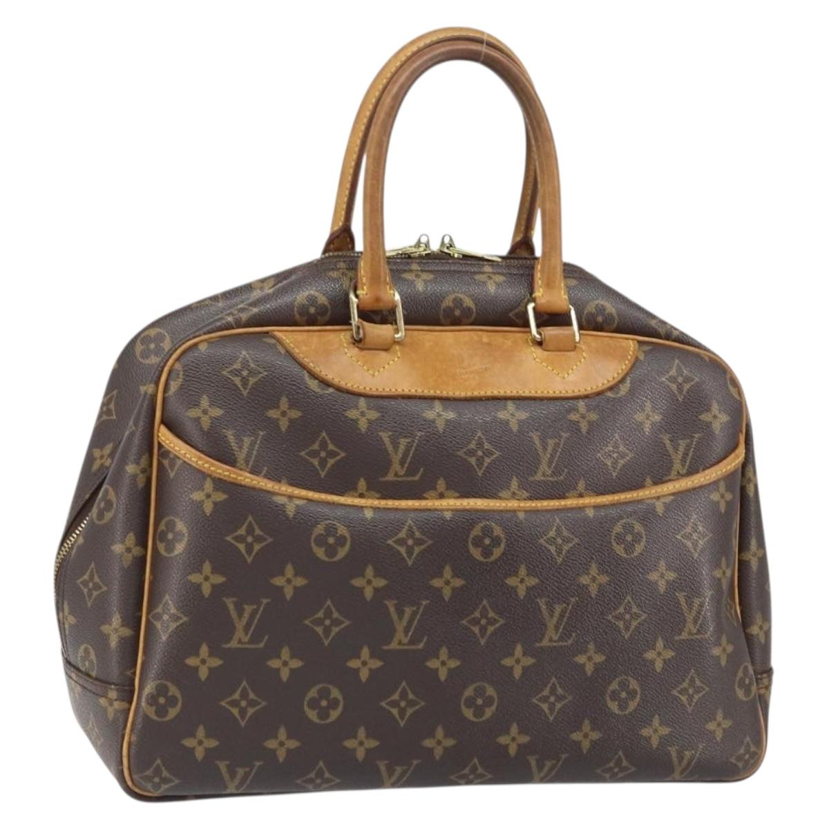 LOUIS VUITTON Monogram Deauville Hand Bag M47270 LV Auth ka1811