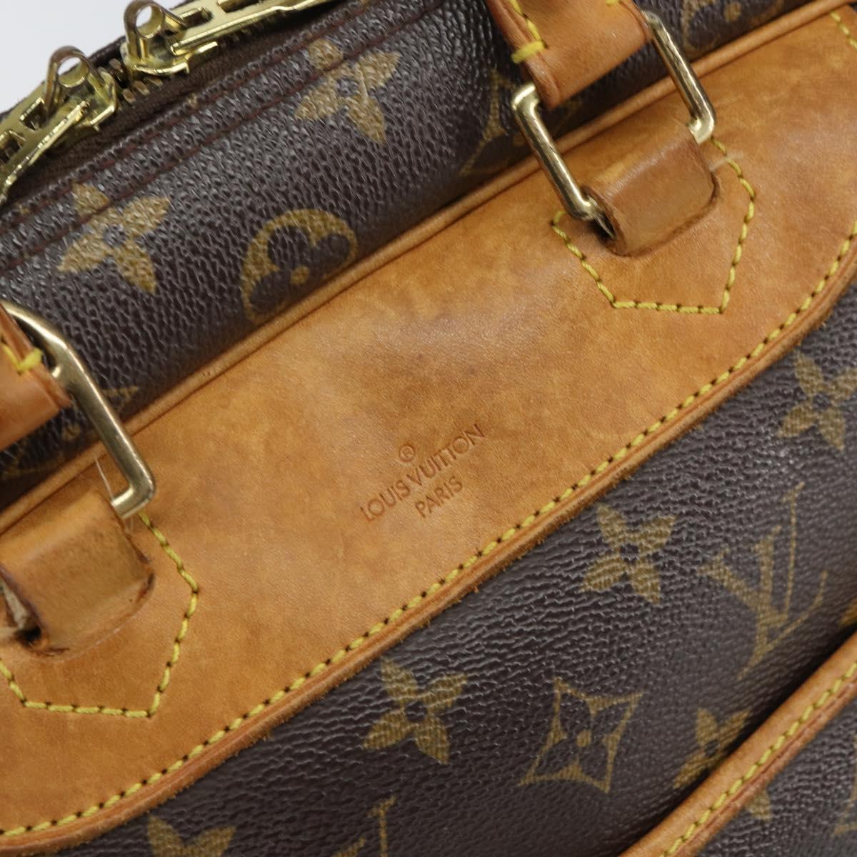 LOUIS VUITTON Monogram Deauville Hand Bag M47270 LV Auth ka1811