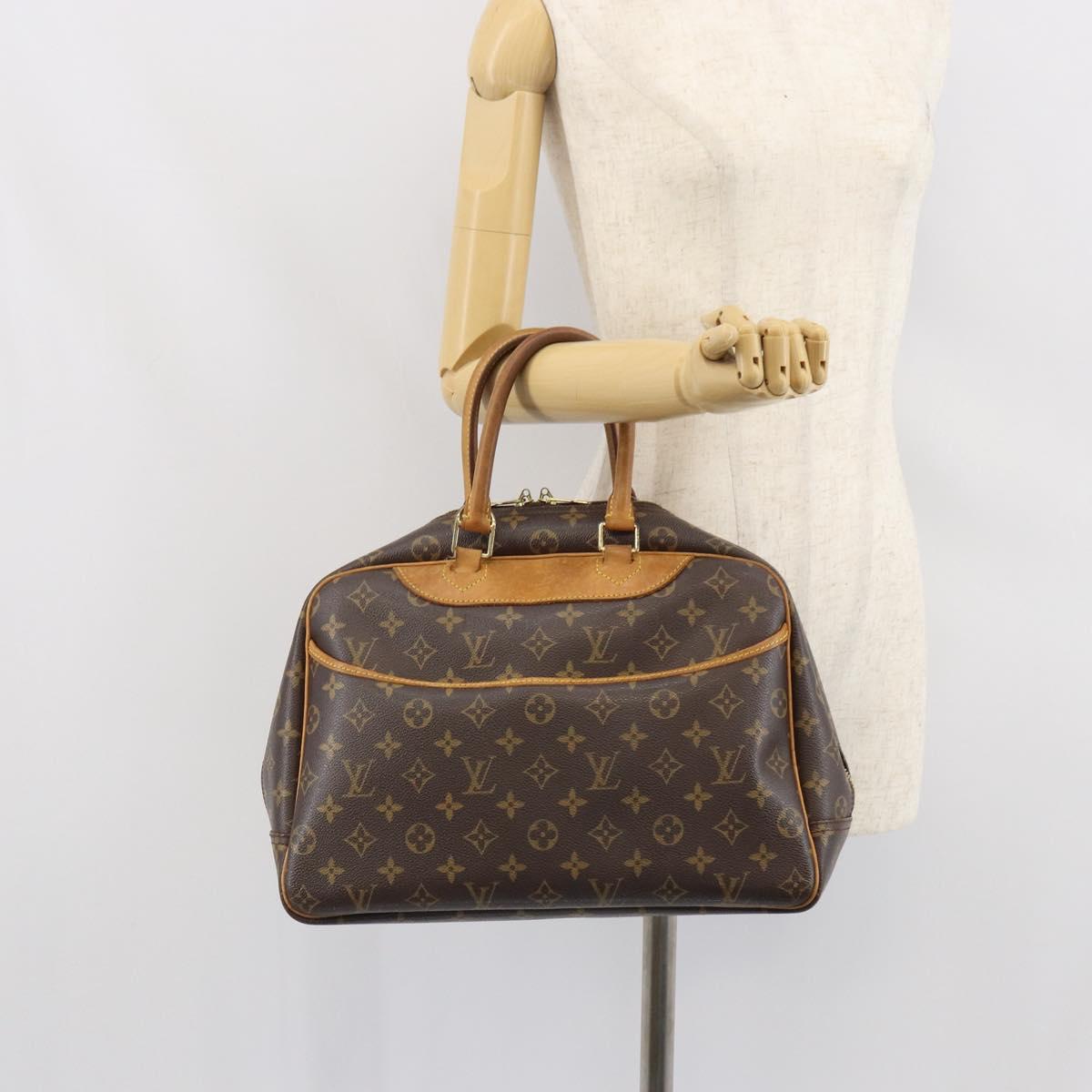 LOUIS VUITTON Monogram Deauville Hand Bag M47270 LV Auth ka1811