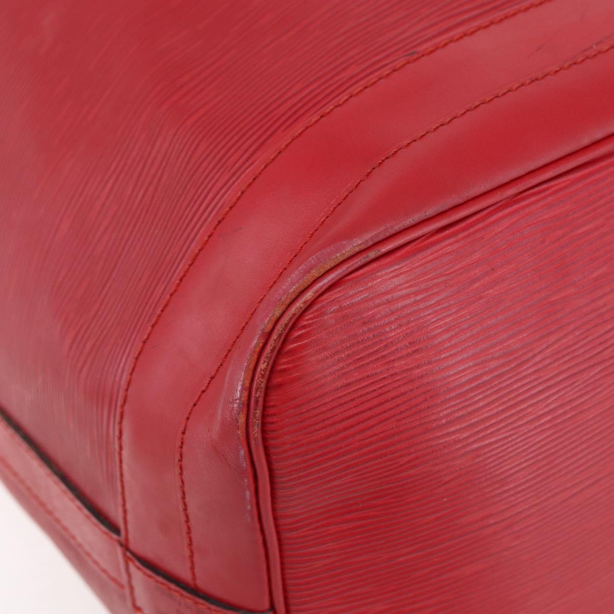 LOUIS VUITTON Epi Noe Shoulder Bag Red M44007 LV Auth ka182