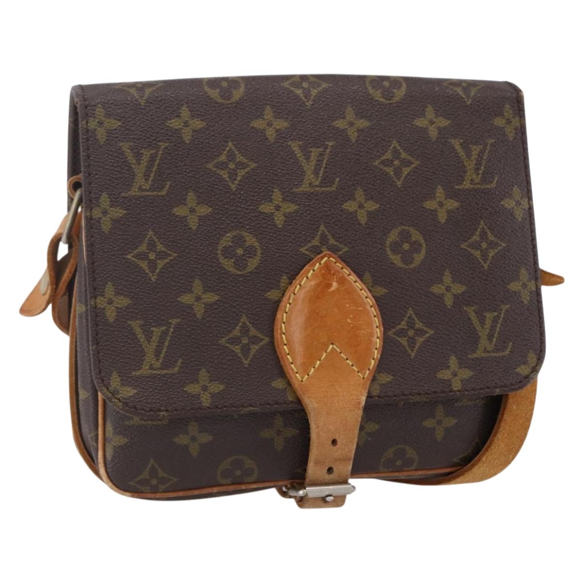 LOUIS VUITTON Monogram Cartouchiere MM Shoulder Bag Vintage M51253 LV Auth ka183