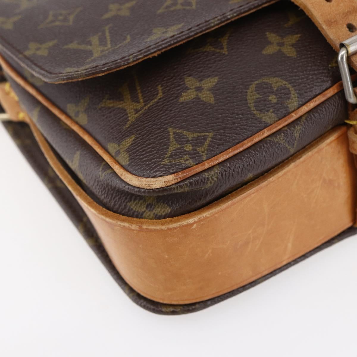 LOUIS VUITTON Monogram Cartouchiere MM Shoulder Bag Vintage M51253 LV Auth ka183