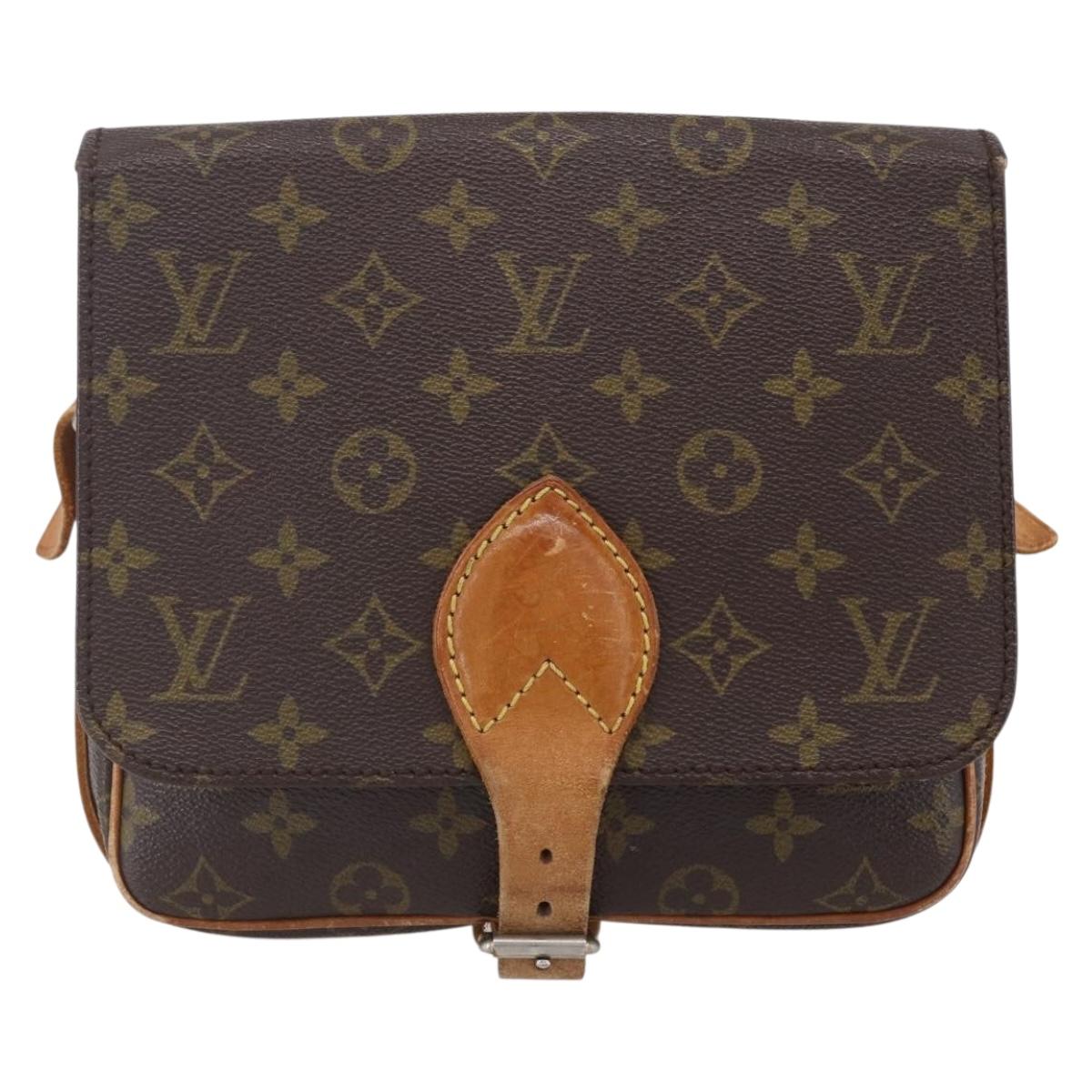 LOUIS VUITTON Monogram Cartouchiere MM Shoulder Bag Vintage M51253 LV Auth ka183