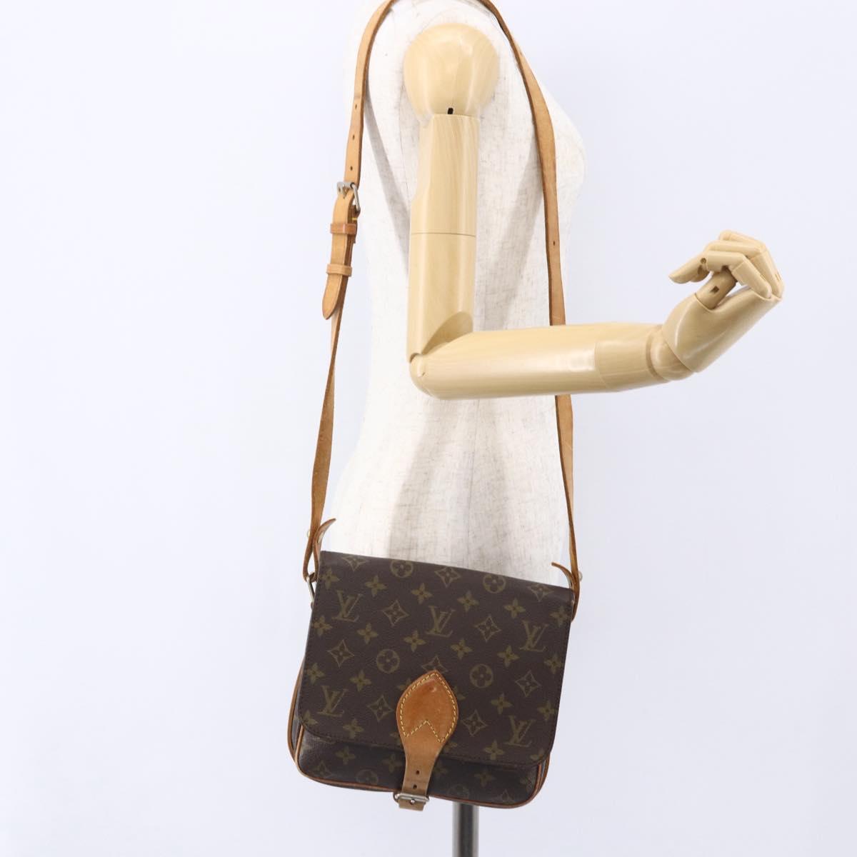 LOUIS VUITTON Monogram Cartouchiere MM Shoulder Bag Vintage M51253 LV Auth ka183