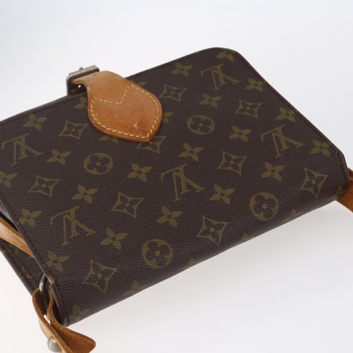 LOUIS VUITTON Monogram Cartouchiere MM Shoulder Bag Vintage M51253 LV Auth ka183