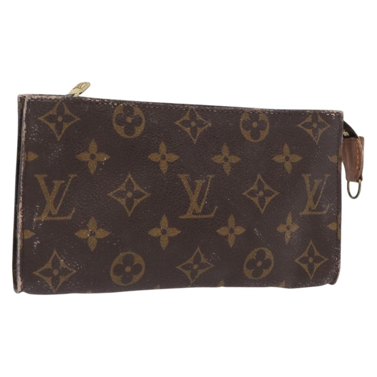 LOUIS VUITTON Monogram Bucket GM Accessory Pouch LV Auth ka1831