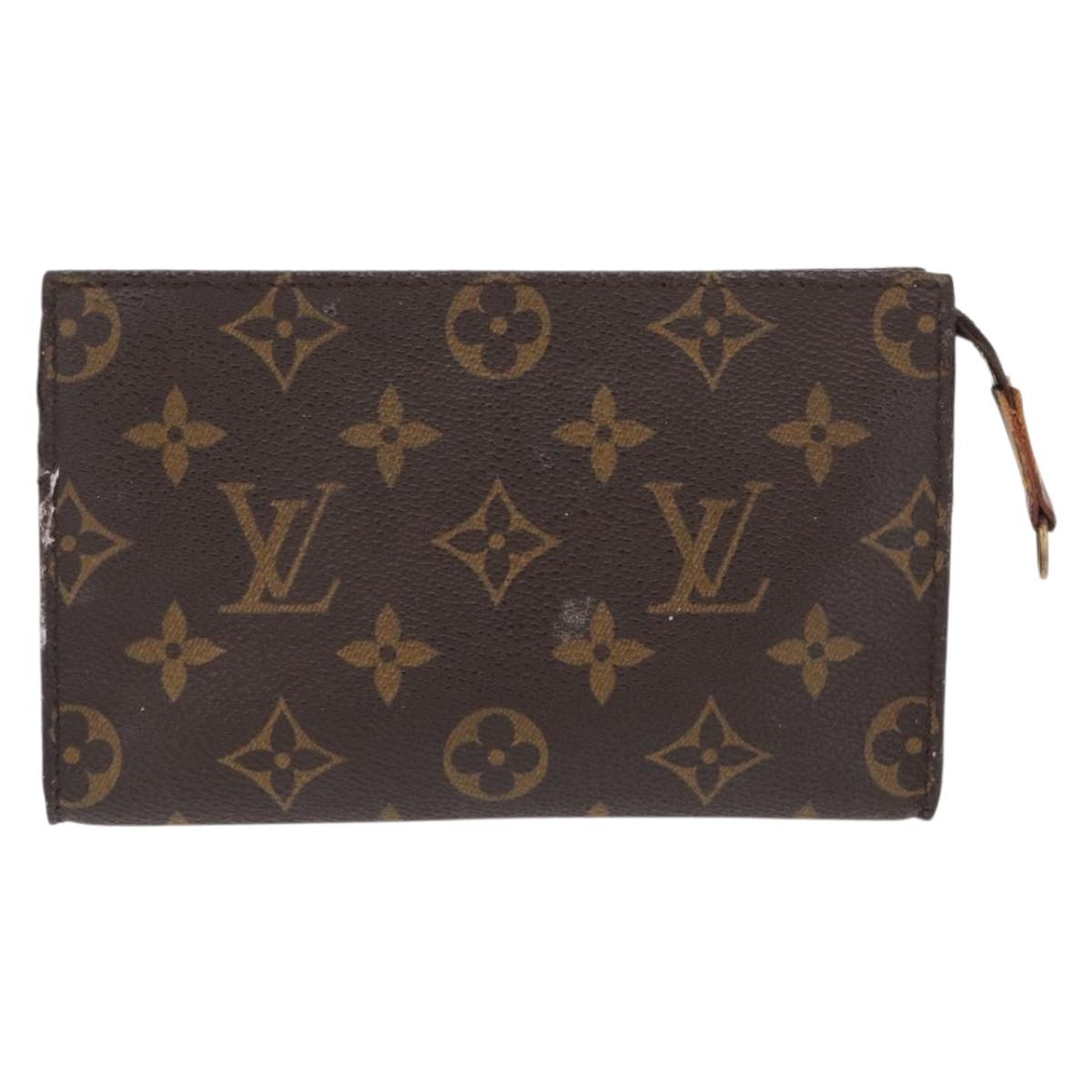 LOUIS VUITTON Monogram Bucket PM Accessory Pouch LV Auth ka1842