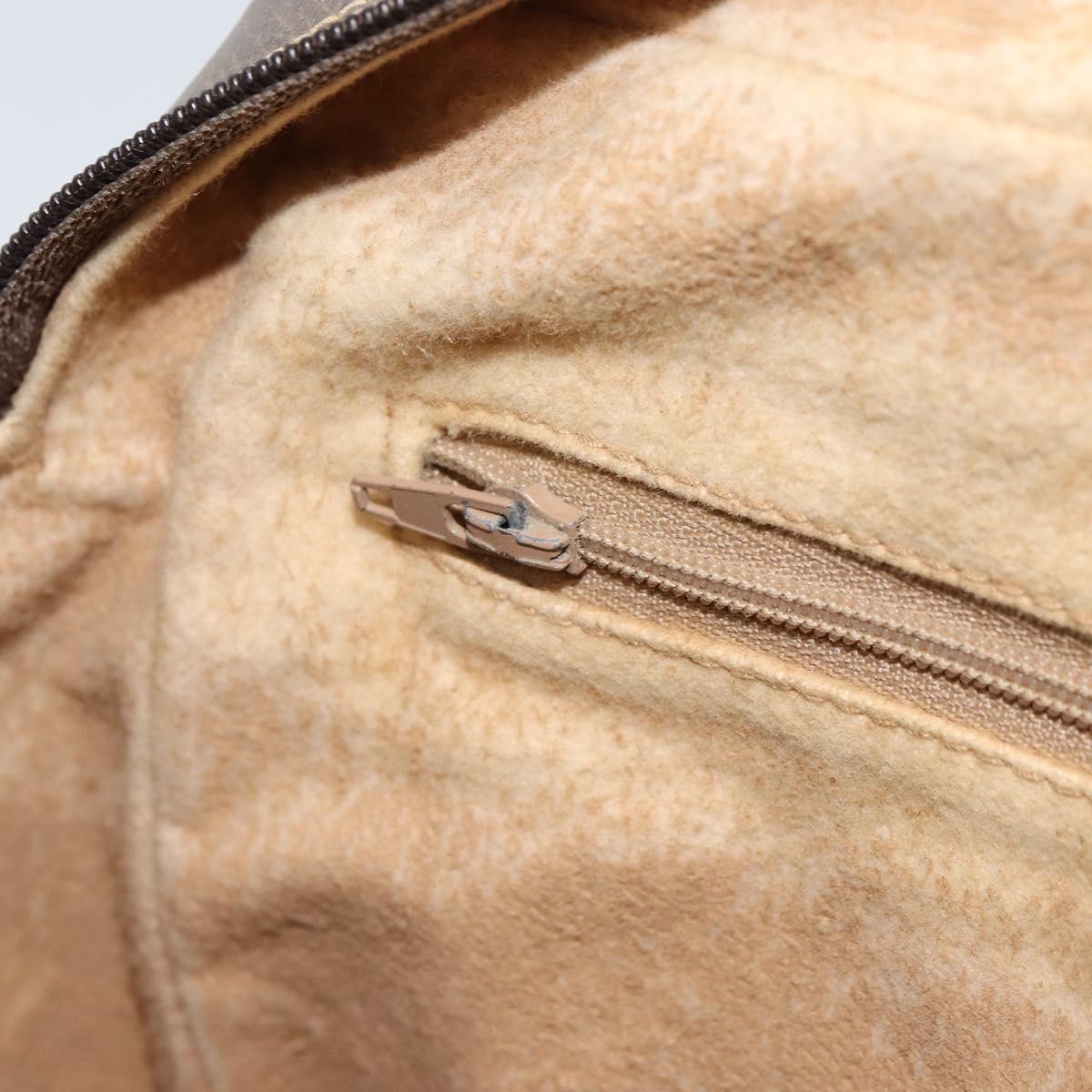 GUCCI GG Supreme Web Sherry Line Bag PVC Beige Gold 24 02 005 Auth ka1843