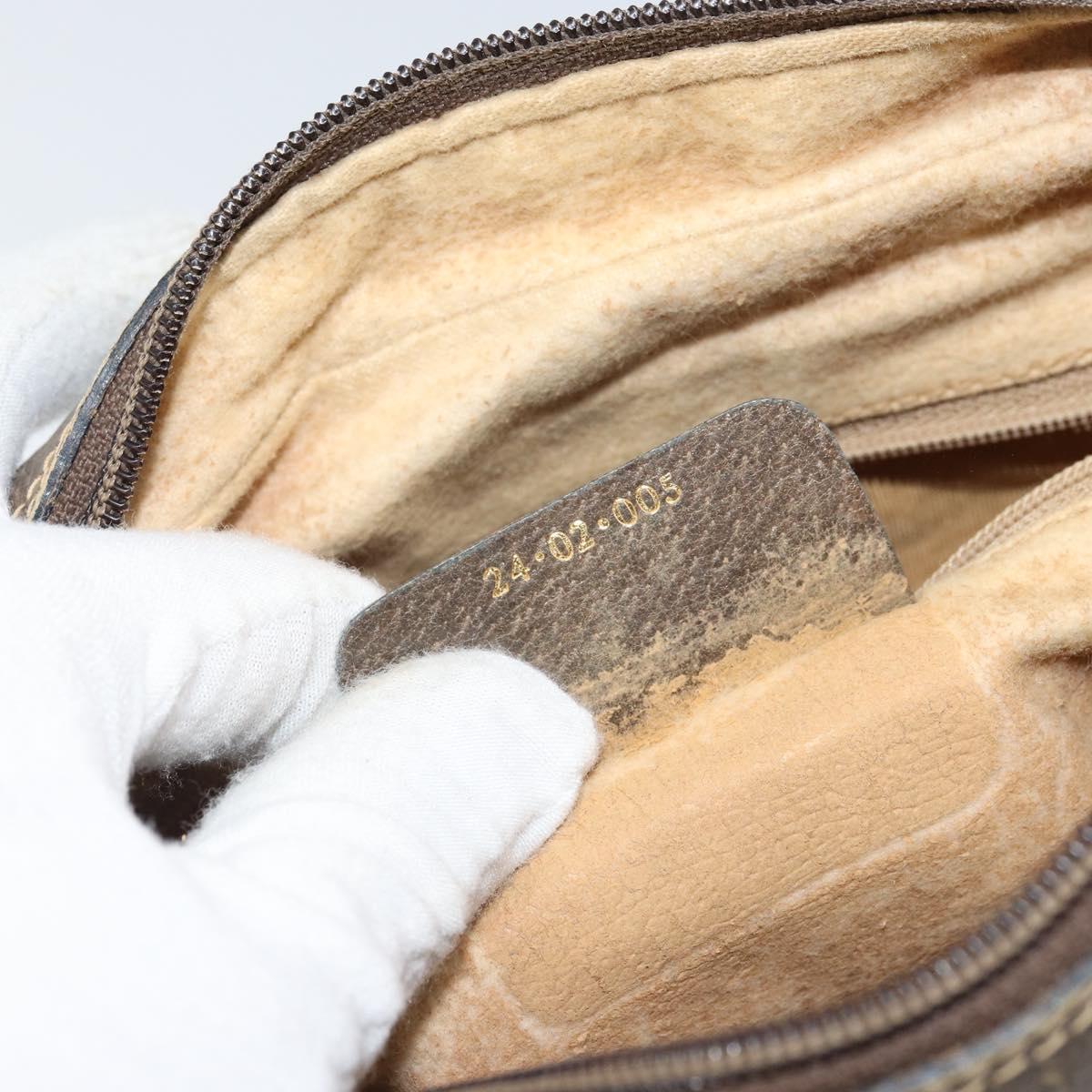 GUCCI GG Supreme Web Sherry Line Bag PVC Beige Gold 24 02 005 Auth ka1843