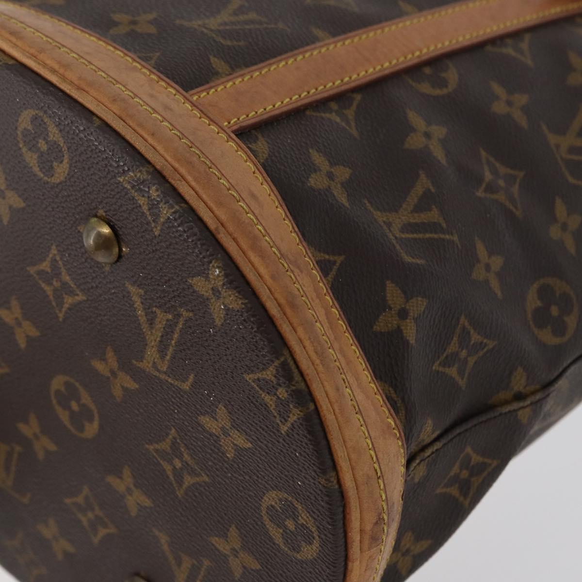 LOUIS VUITTON Monogram Bucket GM Shoulder Bag M42236 LV Auth ka1845