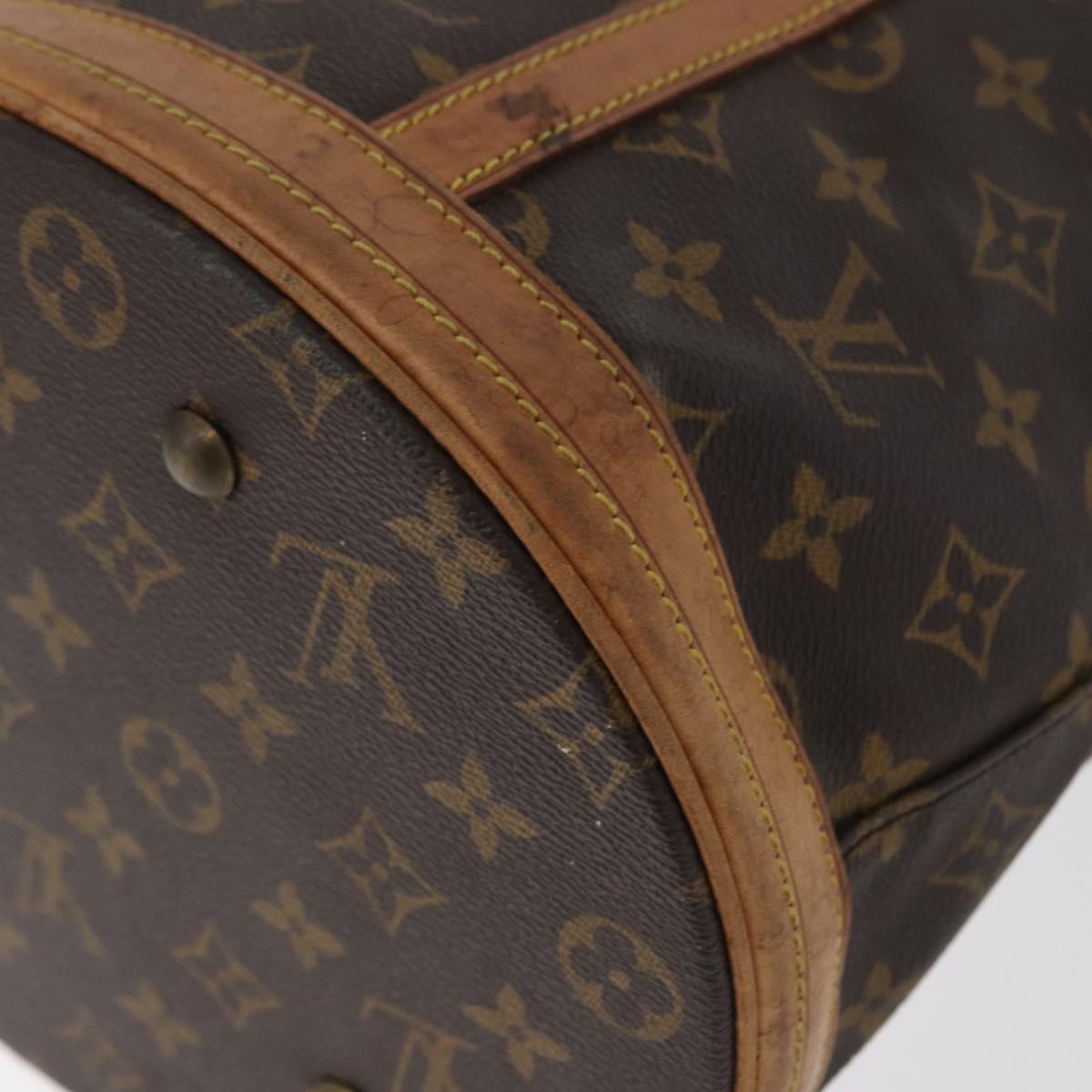LOUIS VUITTON Monogram Bucket GM Shoulder Bag M42236 LV Auth ka1845