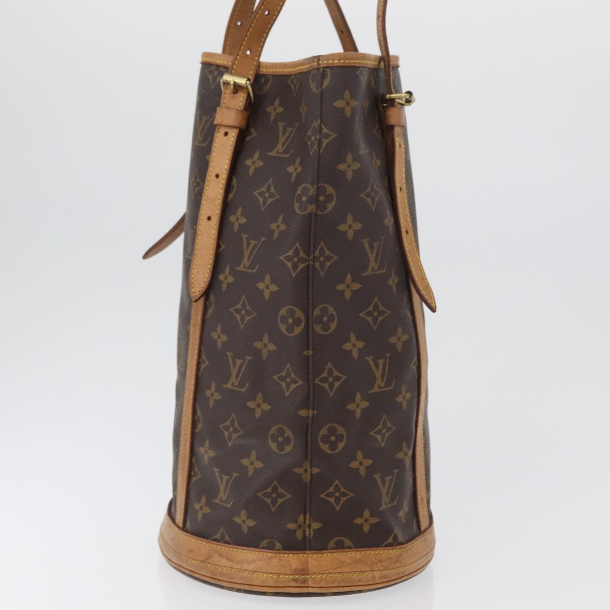 LOUIS VUITTON Monogram Bucket GM Shoulder Bag M42236 LV Auth ka1845