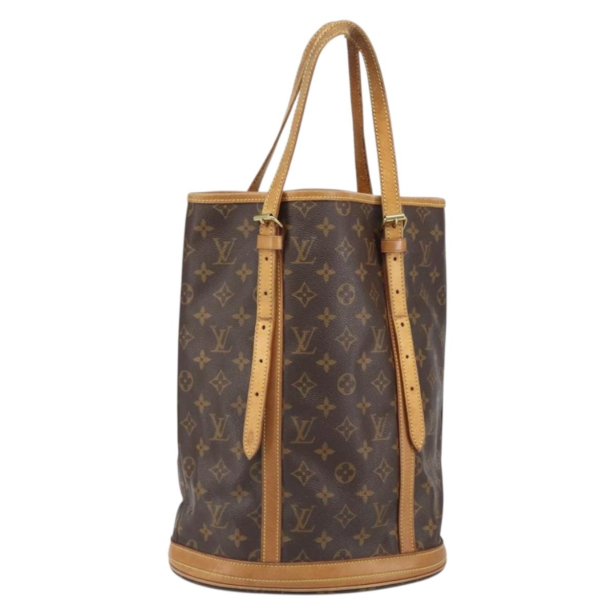 LOUIS VUITTON Monogram Bucket GM Shoulder Bag M42236 LV Auth ka1846